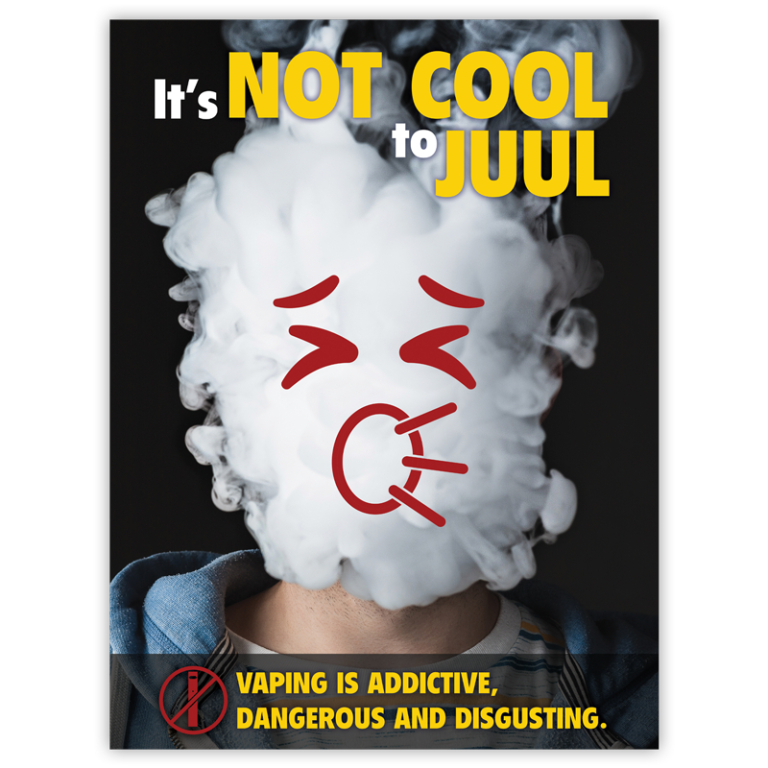 Not Cool to Juul Poster