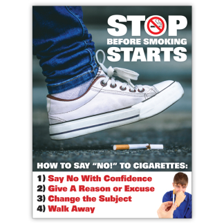 "Stop Before Smoking Starts" Poster