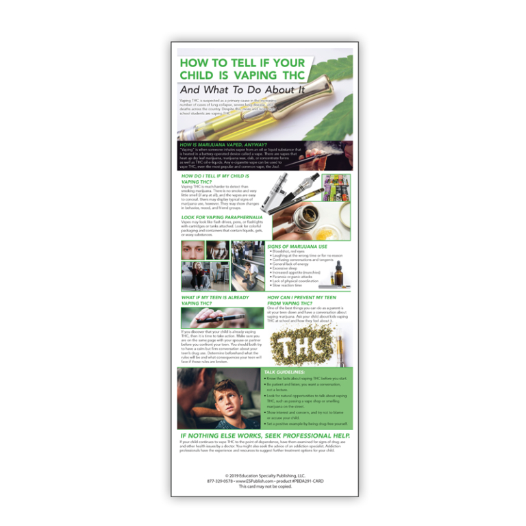 How to Tell If Your Child Is Vaping THC Presentation Card