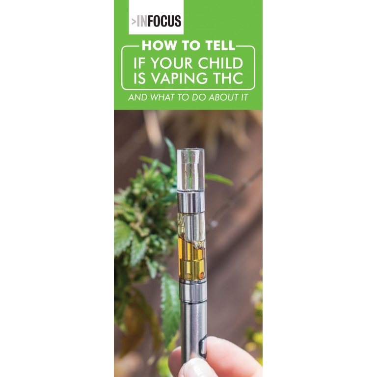 "How to Tell If Your Child Is Vaping THC" Pamphlet