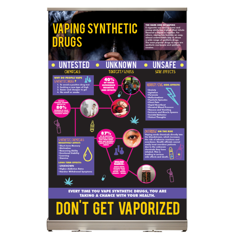 "Vaping Synthetic Drugs" Tabletop Display