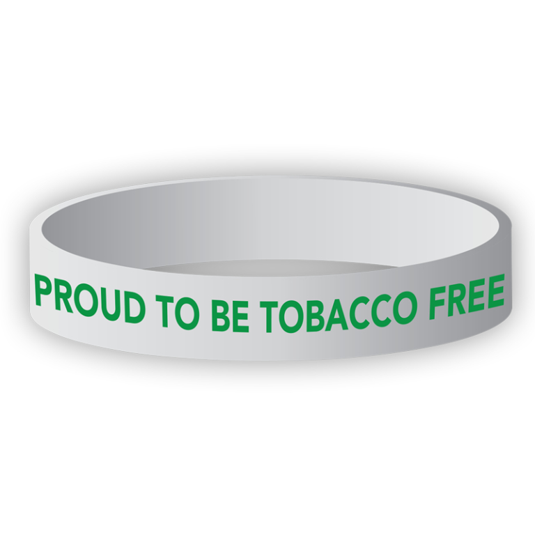 "Proud to Be Tobacco Free" Wristband