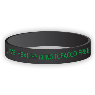 "Live Healthy Being Tobacco Free" Wristband