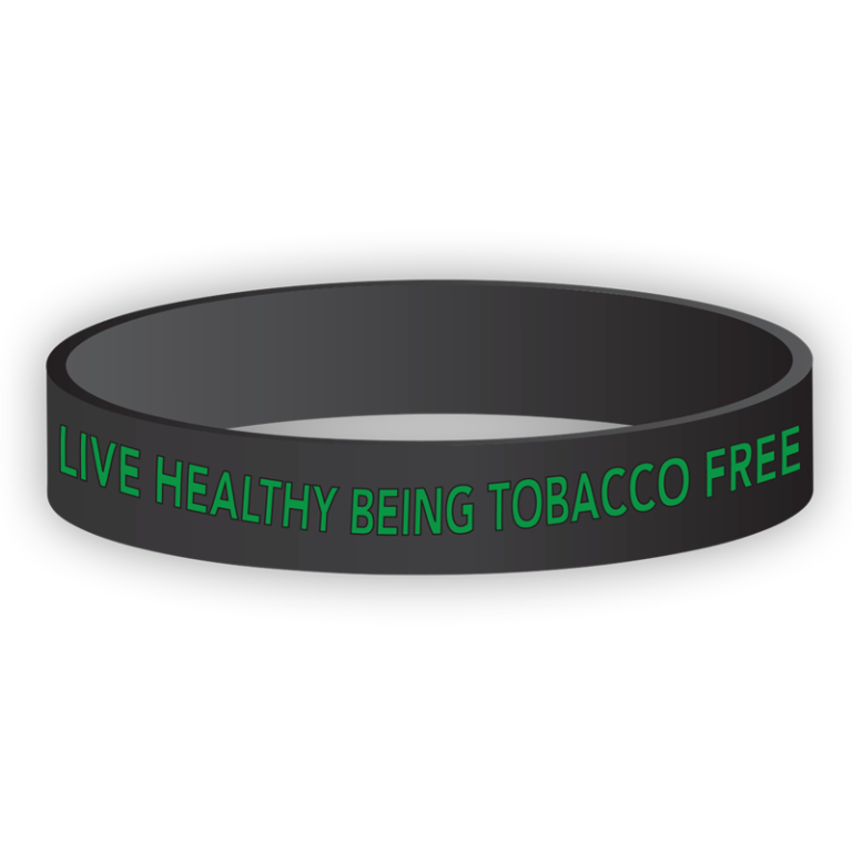 "Live Healthy Being Tobacco Free" Wristband