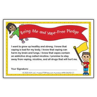 “Being Me and Vape-Free!” Certificate