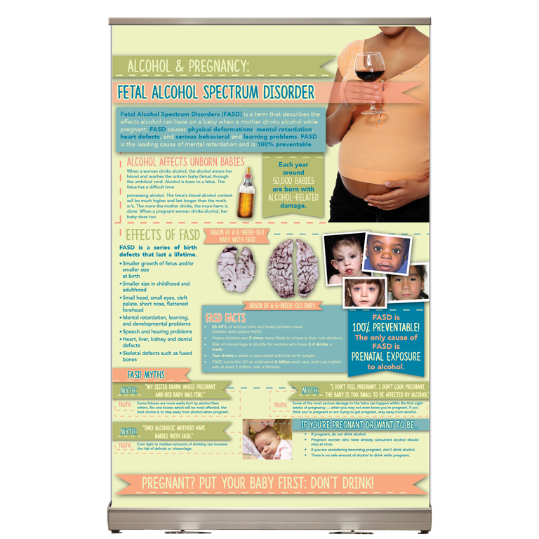 Alcohol & Pregnancy Retractable Banner FASD