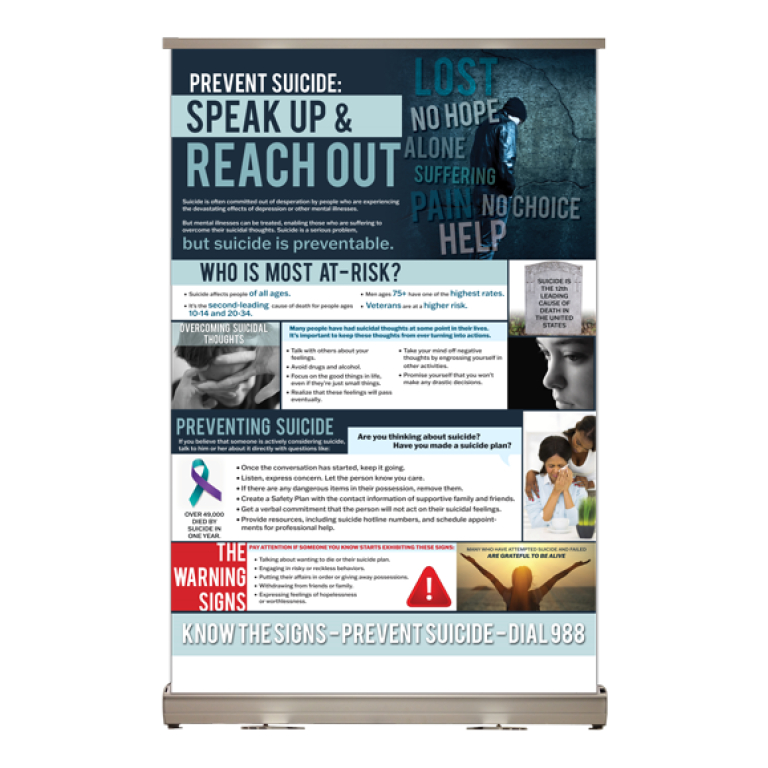Suicide Prevention Tabletop Display