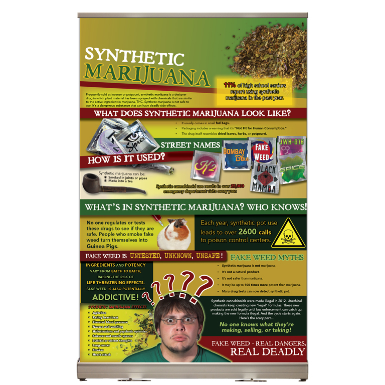 Synthetic Marijuana Tabletop Display