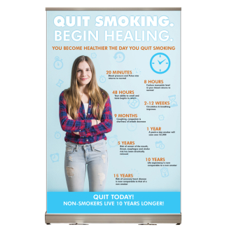 "Quit Smoking. Start Healing." Tabletop Display