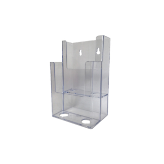 Information Center Acrylic Holder (2 Compartment)