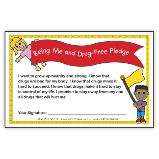 “Being Me and Drug-Free!” Certificate