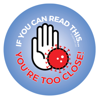 social distancing stickers