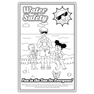 “Water Safety: Fun In The Sun For Everyone!” Color Me Poster
