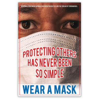 COVID-19: Wear Face Masks Poster (Adult)
