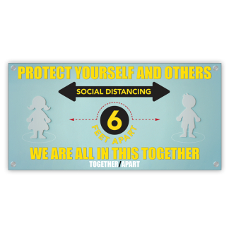 COVID-19: Social Distancing Banner (Children)