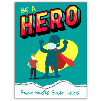 COVID-19: Wear Face Masks Poster (Children)