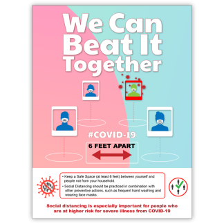 COVID-19: Social Distancing Poster (Adult)