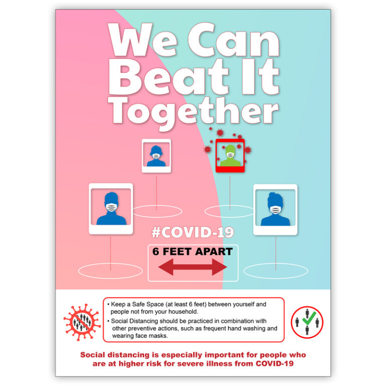 COVID-19: Social Distancing Poster (Adult)