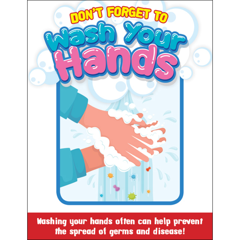 COVID-19: Hand Washing Plastic Sign (Children)