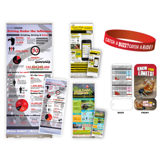 Drunk and Drugged Driving Retractable Display Package
