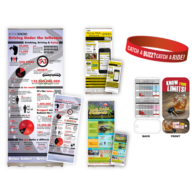 Drunk and Drugged Driving Retractable Display Package