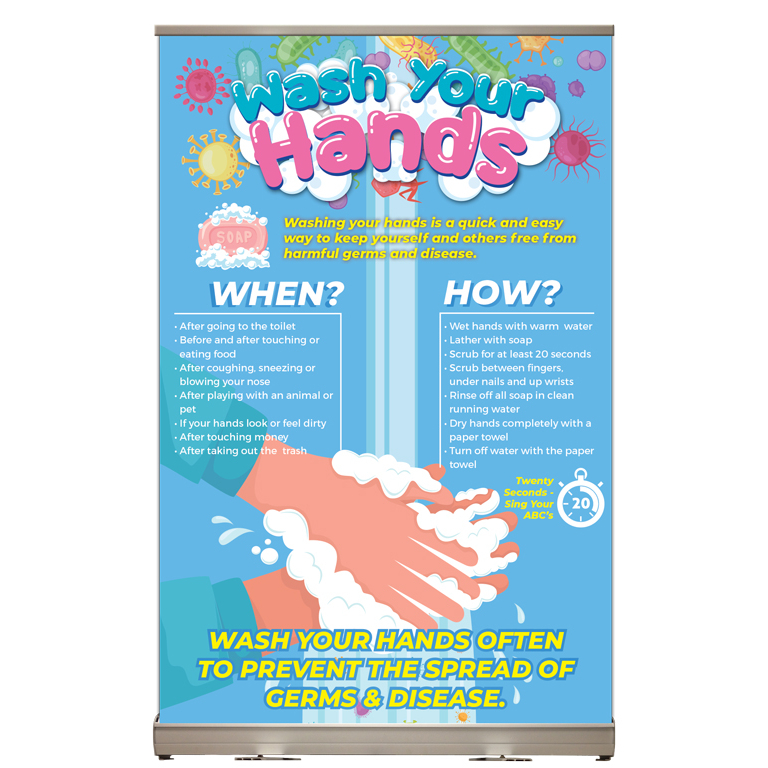 “Wash Your Hands” Tabletop Display