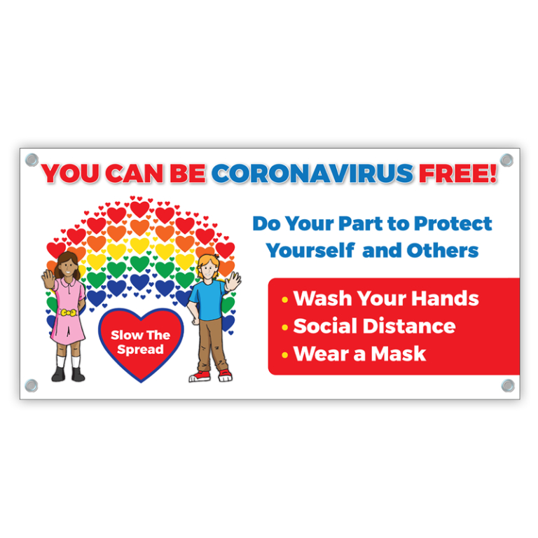 "You Can Be Coronavirus Free!" Banner