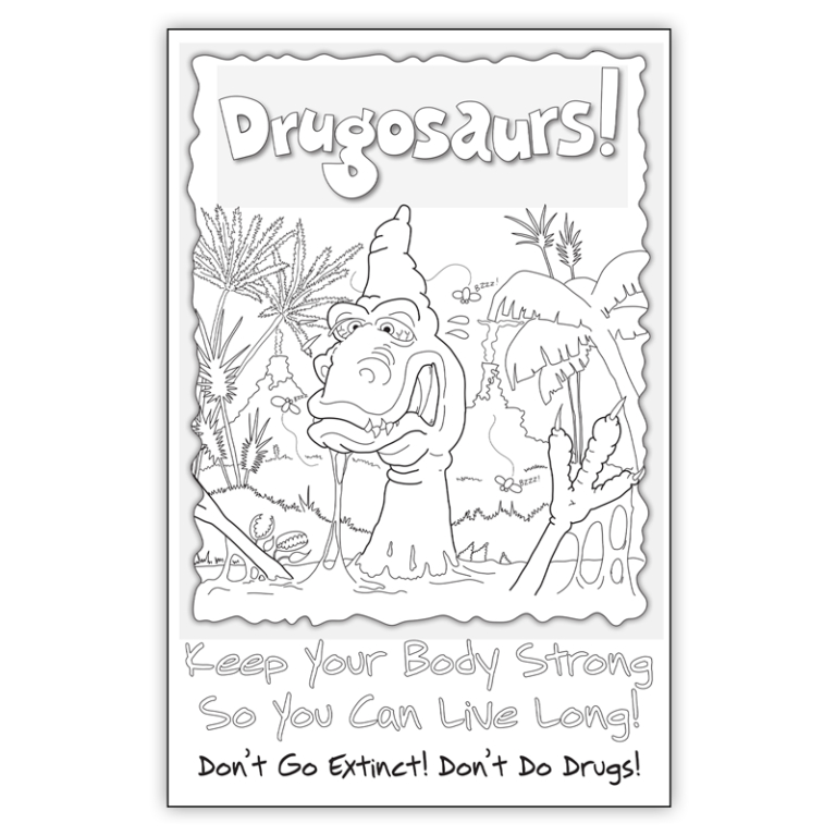 "Drugosaurs!" Color Me Poster