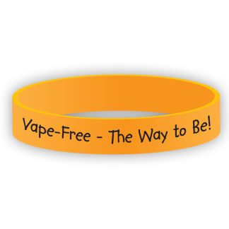 "Vape Free - The Way to Be!" Wristband