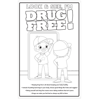 look see drug free coloring posters
