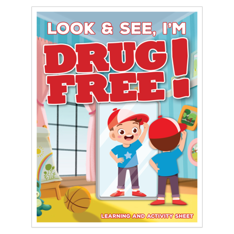 look drug free coloring sheets
