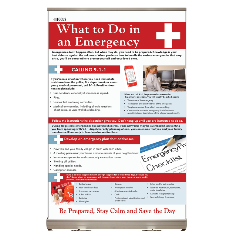 InFocus: What to do in an Emergency Tabletop Display