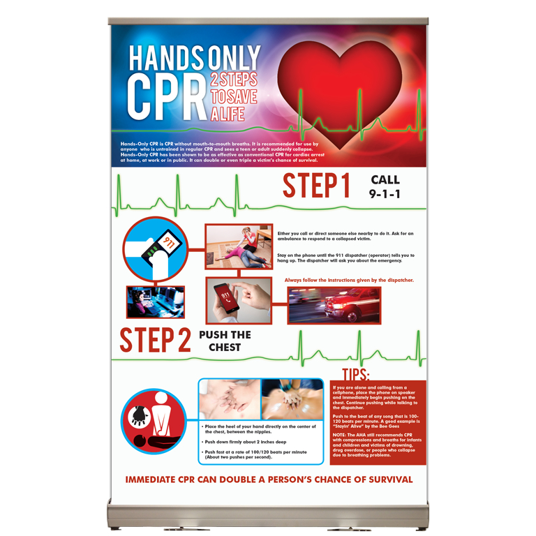 Hands Only CPR Tabletop Display
