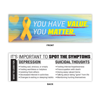 Suicide & Depression Prevention Bookmark