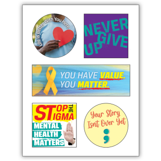 Suicide & Depression Awareness Sticker Sheet