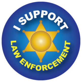 I Support Law Enforcement Removable Tattoo