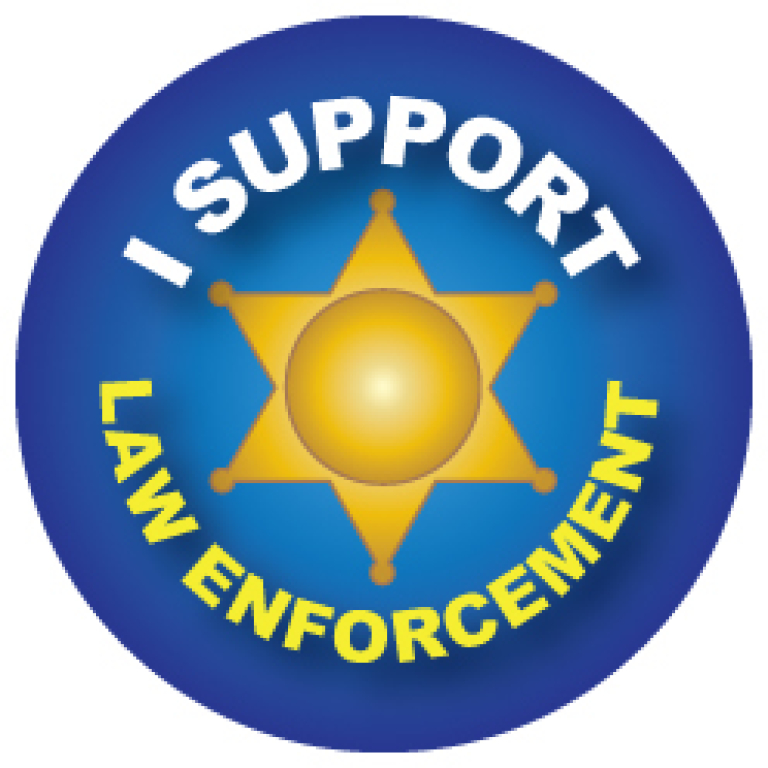 I Support Law Enforcement Removable Tattoo