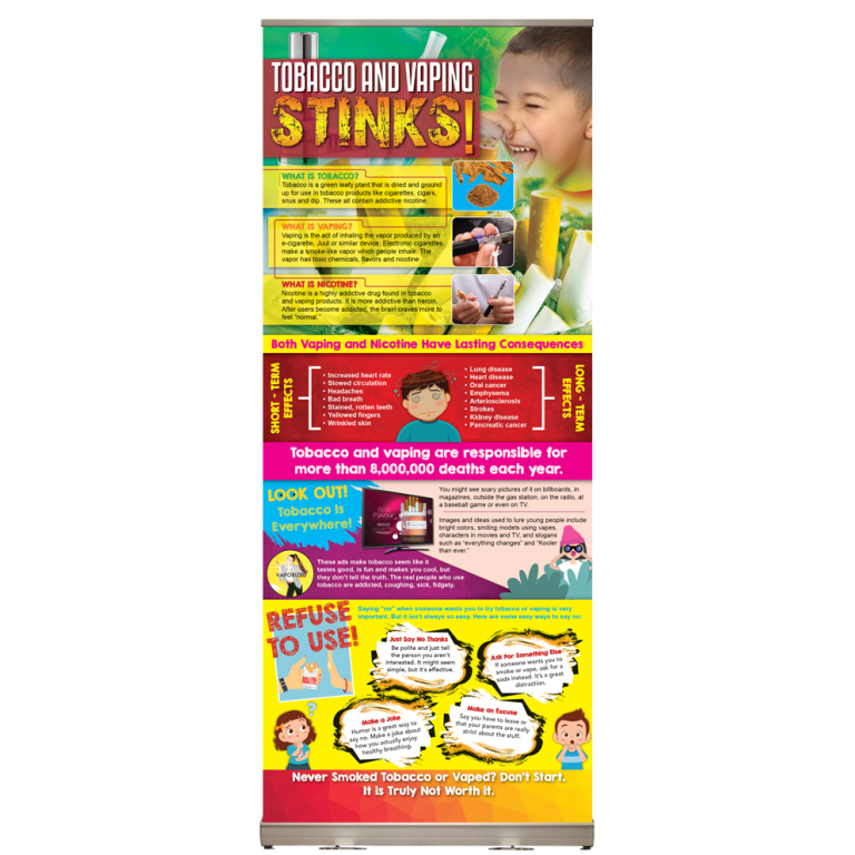 Tobacco and Vaping Stinks Presentation Display