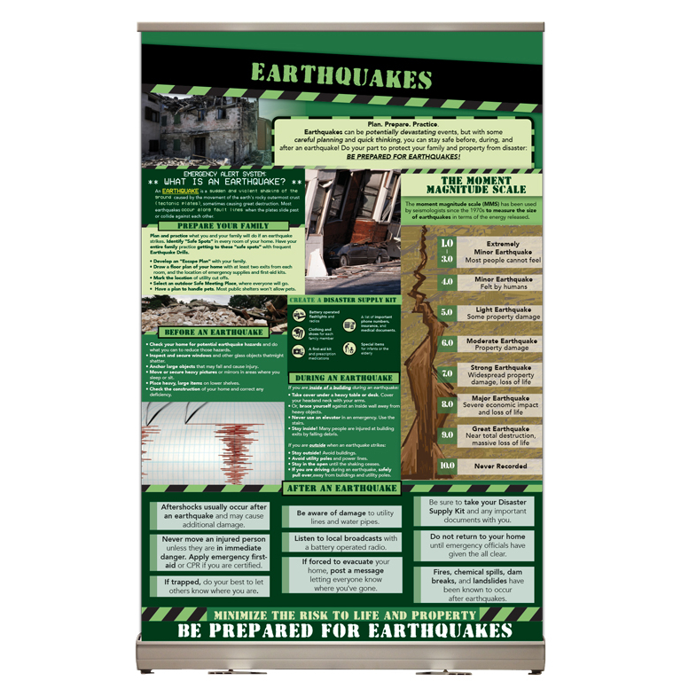Earthquake Safety Tabletop Display