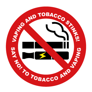 Vaping And Tobacco Stinks Sticker