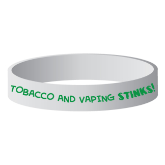 Tobacco And Vaping Silicone Wristband