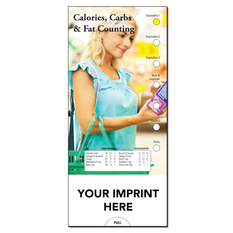 Calories Carbs and Fat Counting Slide Chart