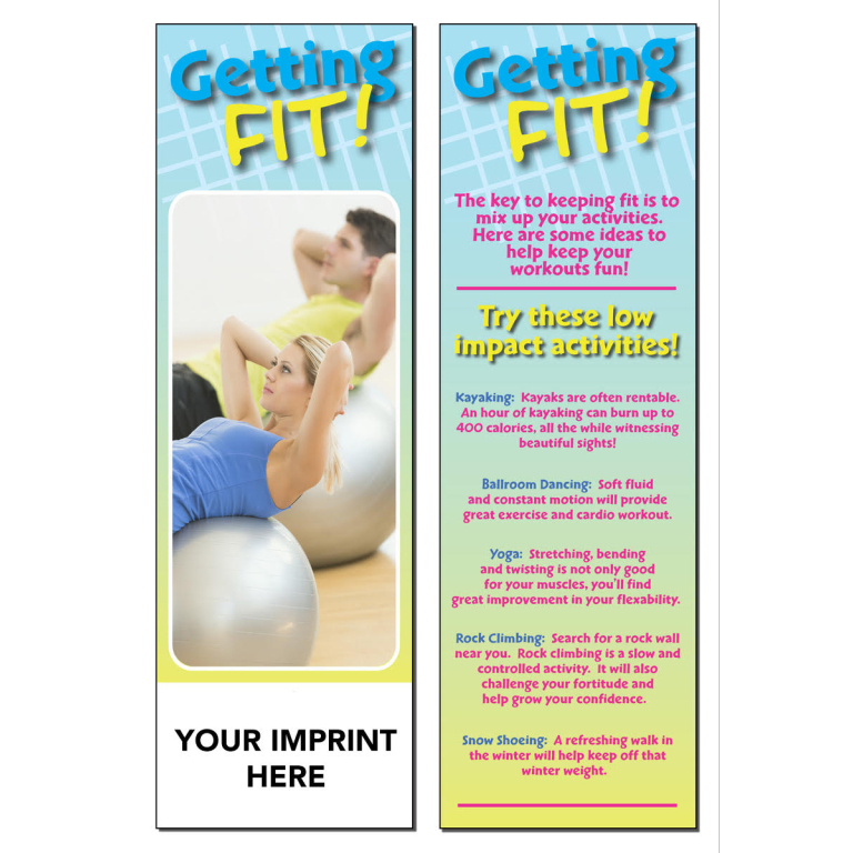 Getting Fit Bookmark