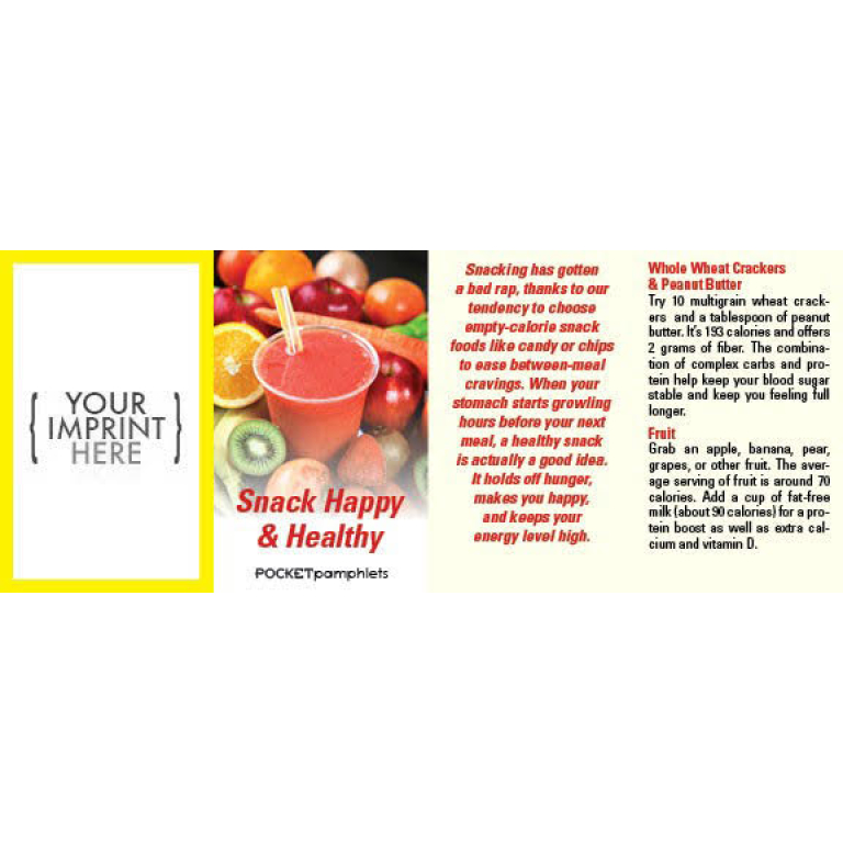 Snack Happy and Healthy Pocket Pamphlet