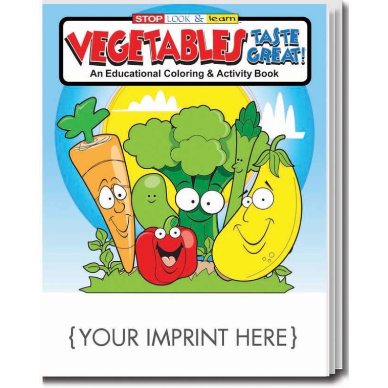 Vegetables Taste Great Coloring and Activity Book