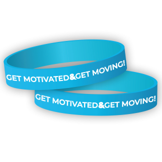 Get Motivated and Get Moving Wristbands