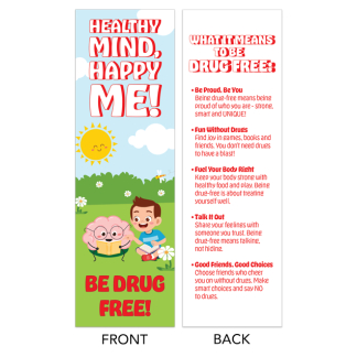 healthy mind happy me be drug free bookmarks