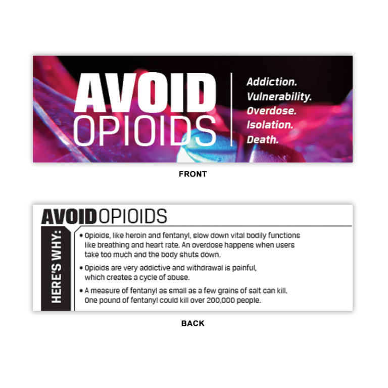 opioid prevention bookmarks