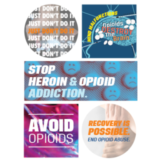 Heroin Opioid Prevention Sticker Sheet