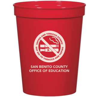 custom red ribbon week cups